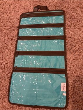 thirty-one Teal and Brown Hanging Organizer